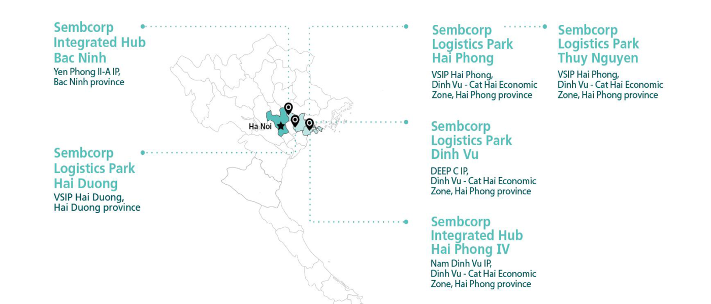 khu công nghiệp hiện đại tại Việt Nam nhìn từ trên cao